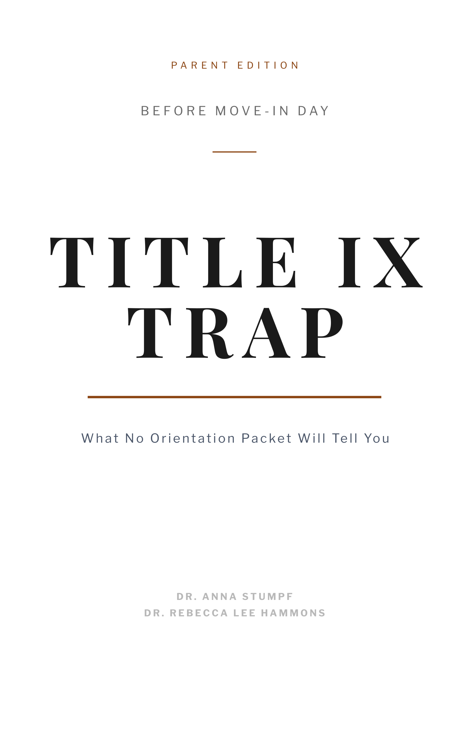 The Title IX Trap Parent Edition book cover