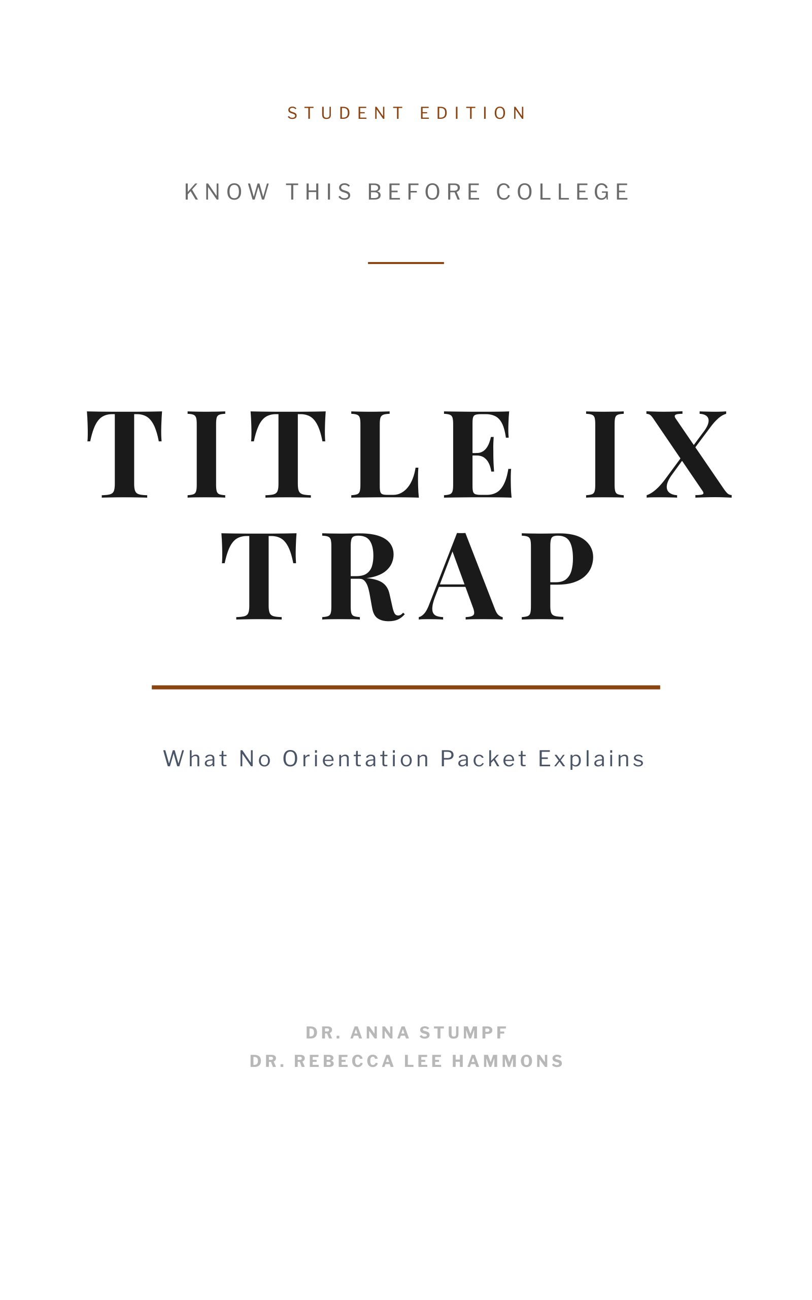 The Title IX Trap Student Edition book cover